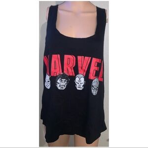 MARVEL Black  Reversible Tunic Tank Top Size XL XLARGE